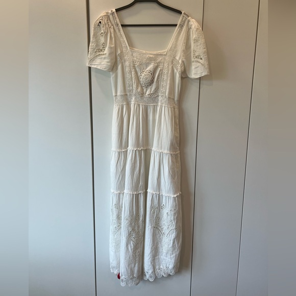 Love shack fancy white linen dress size 2 - Picture 1 of 5